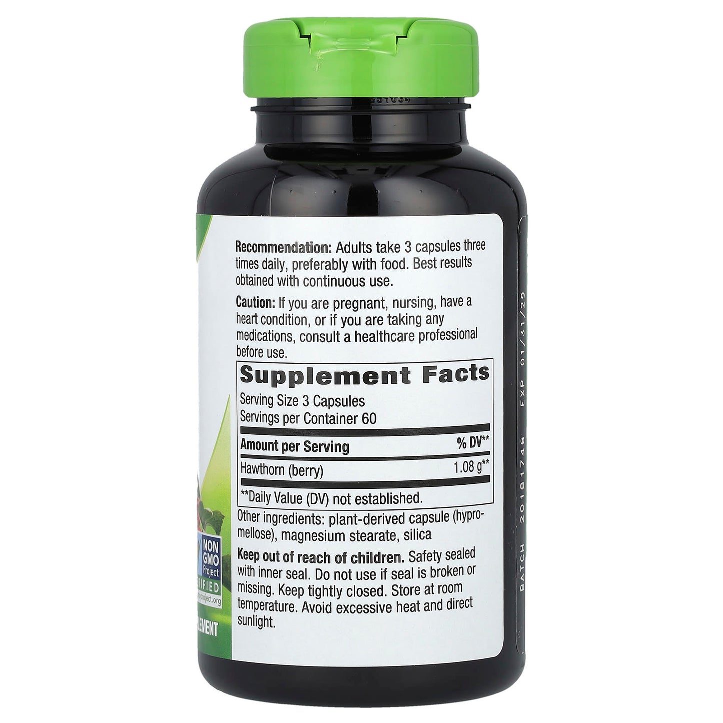 Nature's Way, Hawthorn Berries, 180 Vegan Capsules (360 mg per Capsule) - Image 2