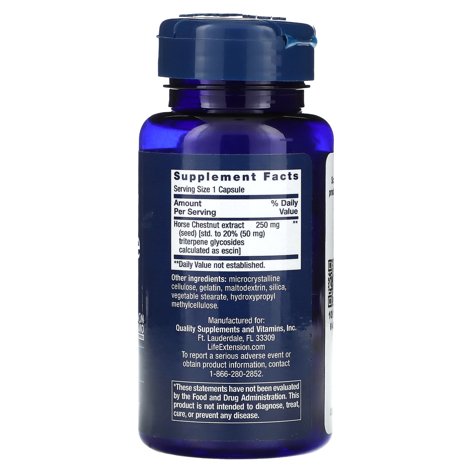 Life Extension, Venotone, Standardized Horse Chestnut, 60 Capsules (250 mg per Capsule) - Image 2