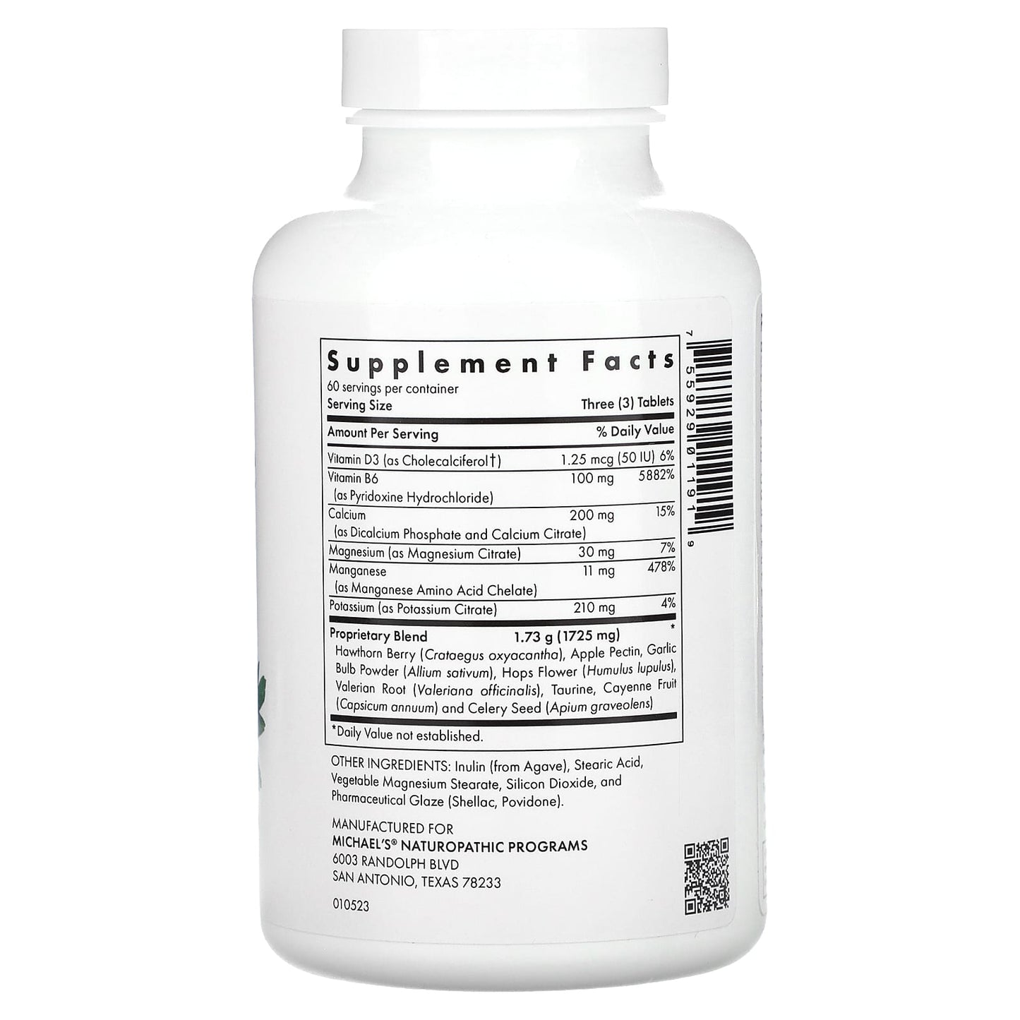 Michael's Health, Blood Pressure Factors, 180 Vegetarian Tablets - Image 2