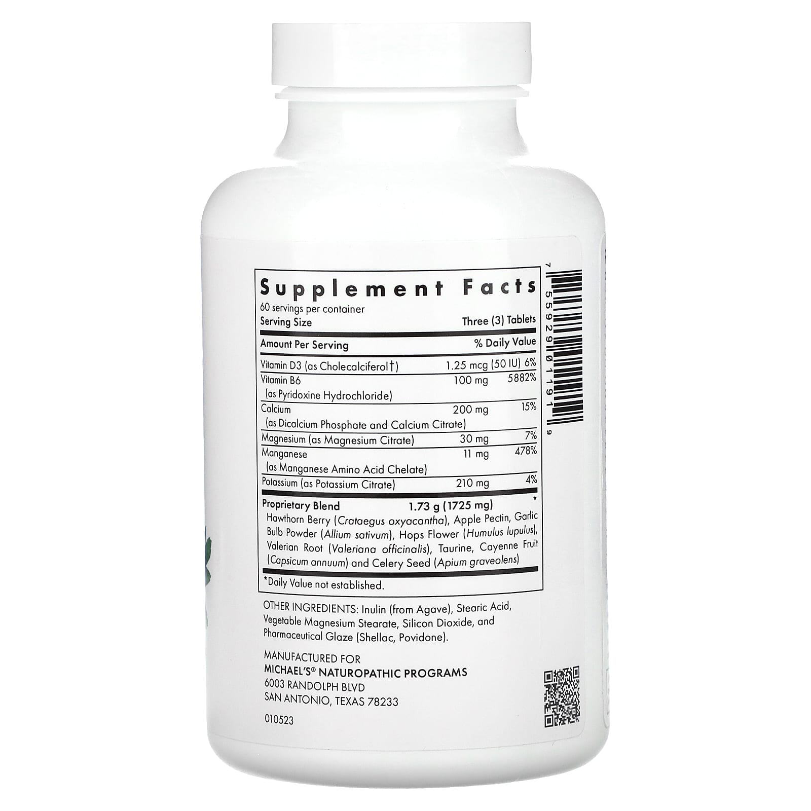 Michael's Health, Blood Pressure Factors, 180 Vegetarian Tablets - Image 2