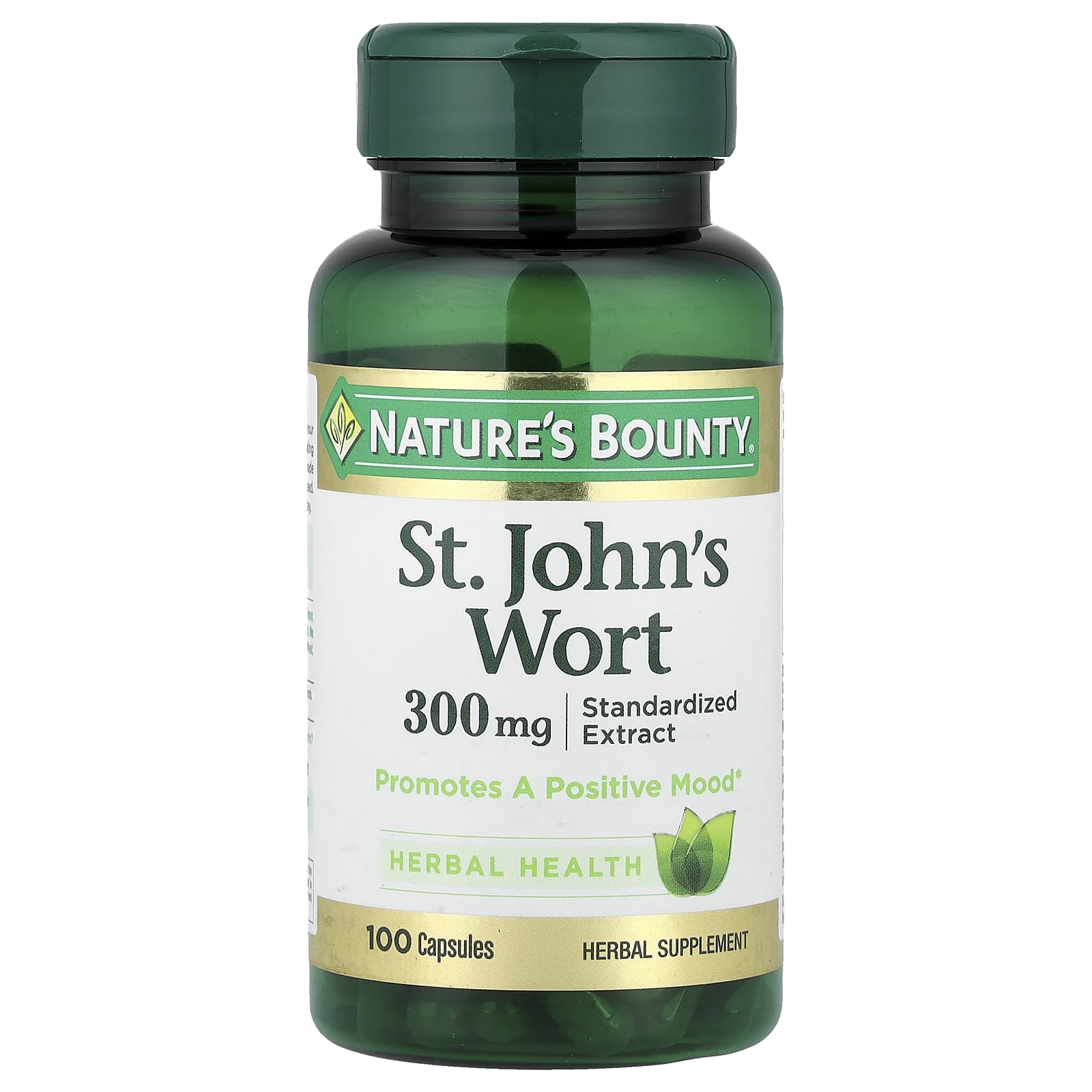 Nature's Bounty, St. John's Wort, 300 mg, 100 Capsules - Image 1