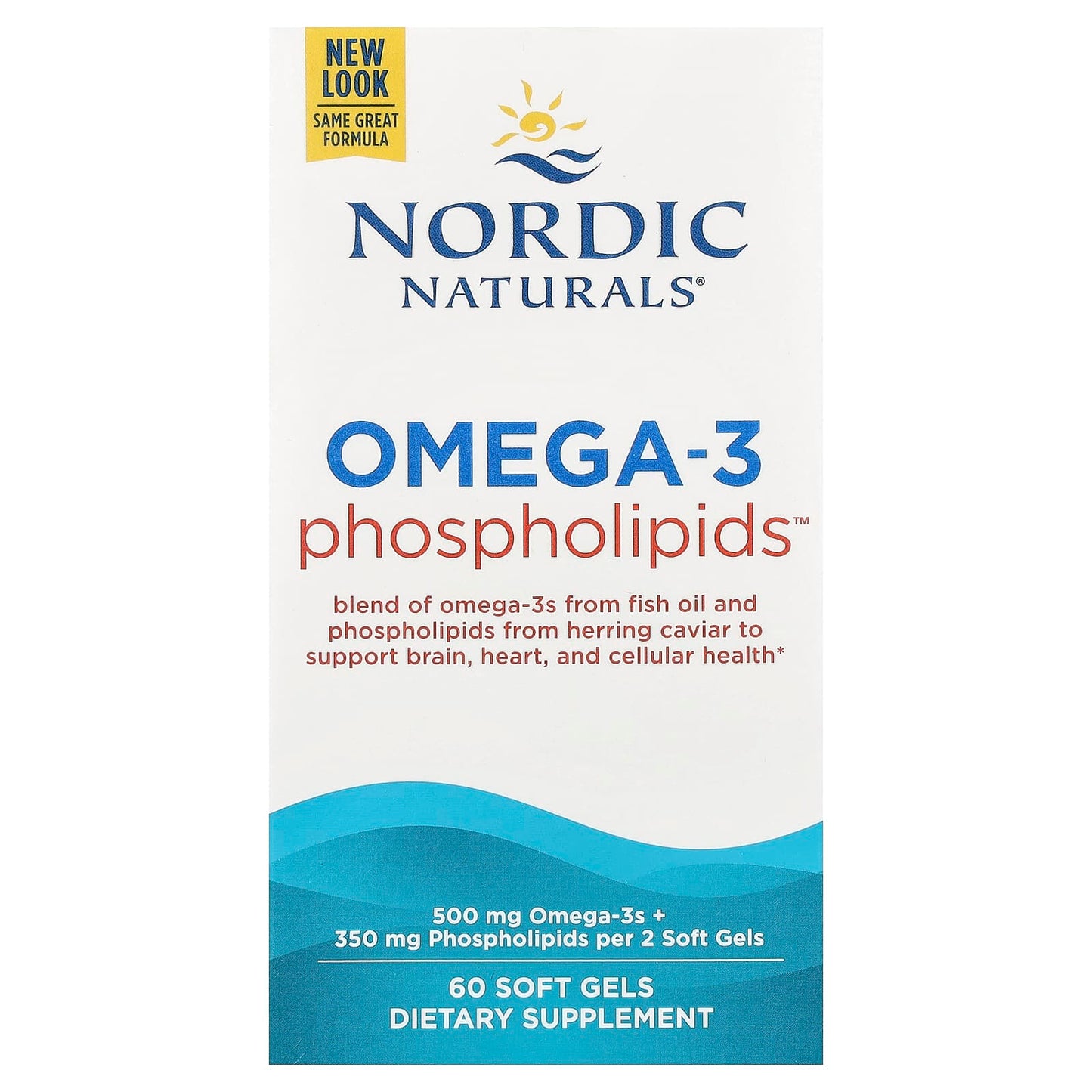 Nordic Naturals, Omega-3 Phospholipids™, 60 Soft Gels - Image 1