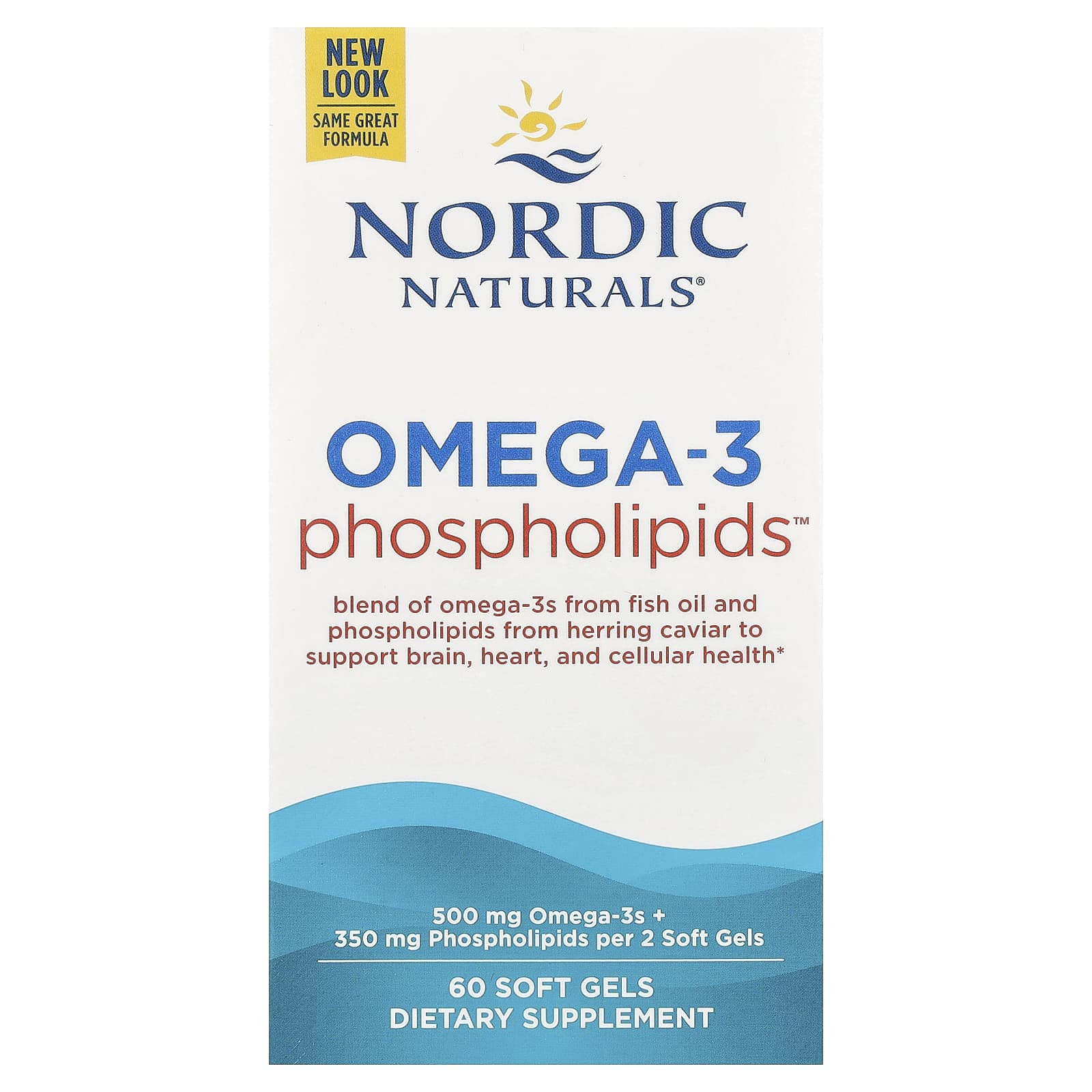 Nordic Naturals, Omega-3 Phospholipids™, 60 Soft Gels - Image 1