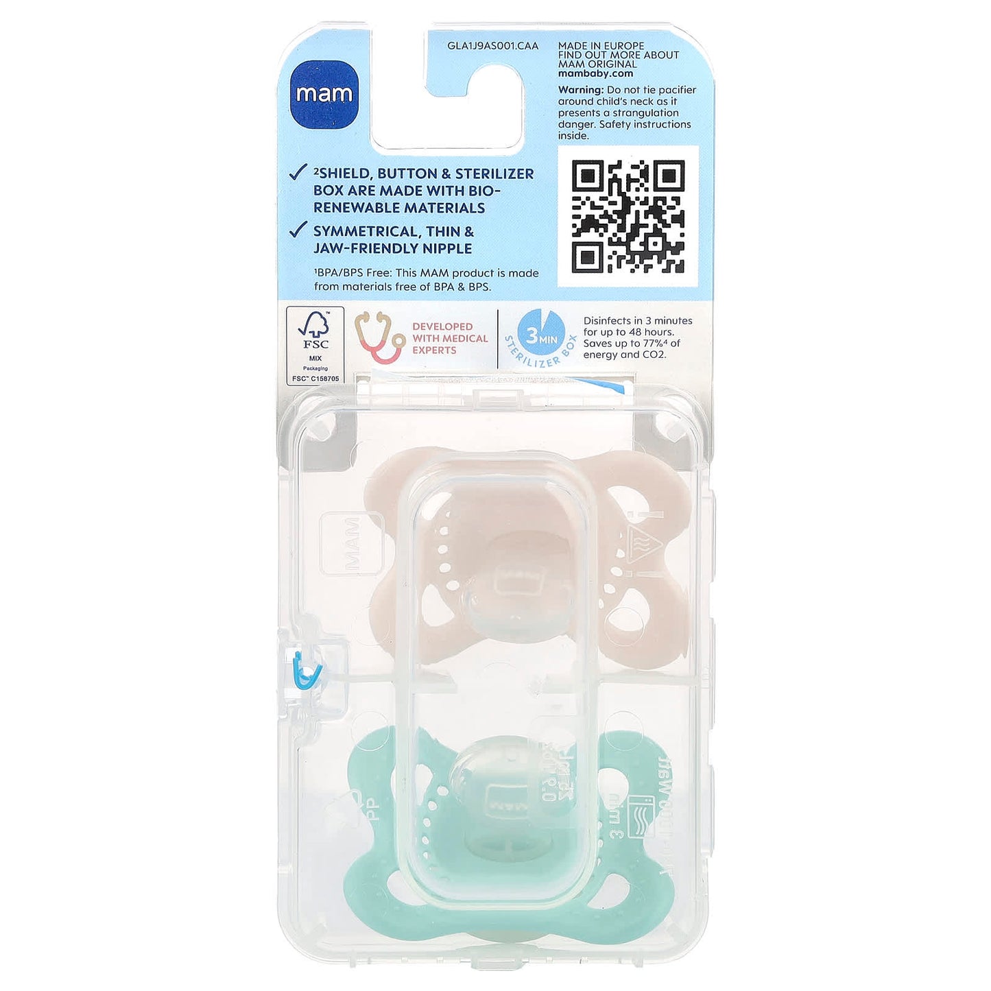 MAM, Original Night, Pacifier, 0-6 Months, 2 Count - Image 2