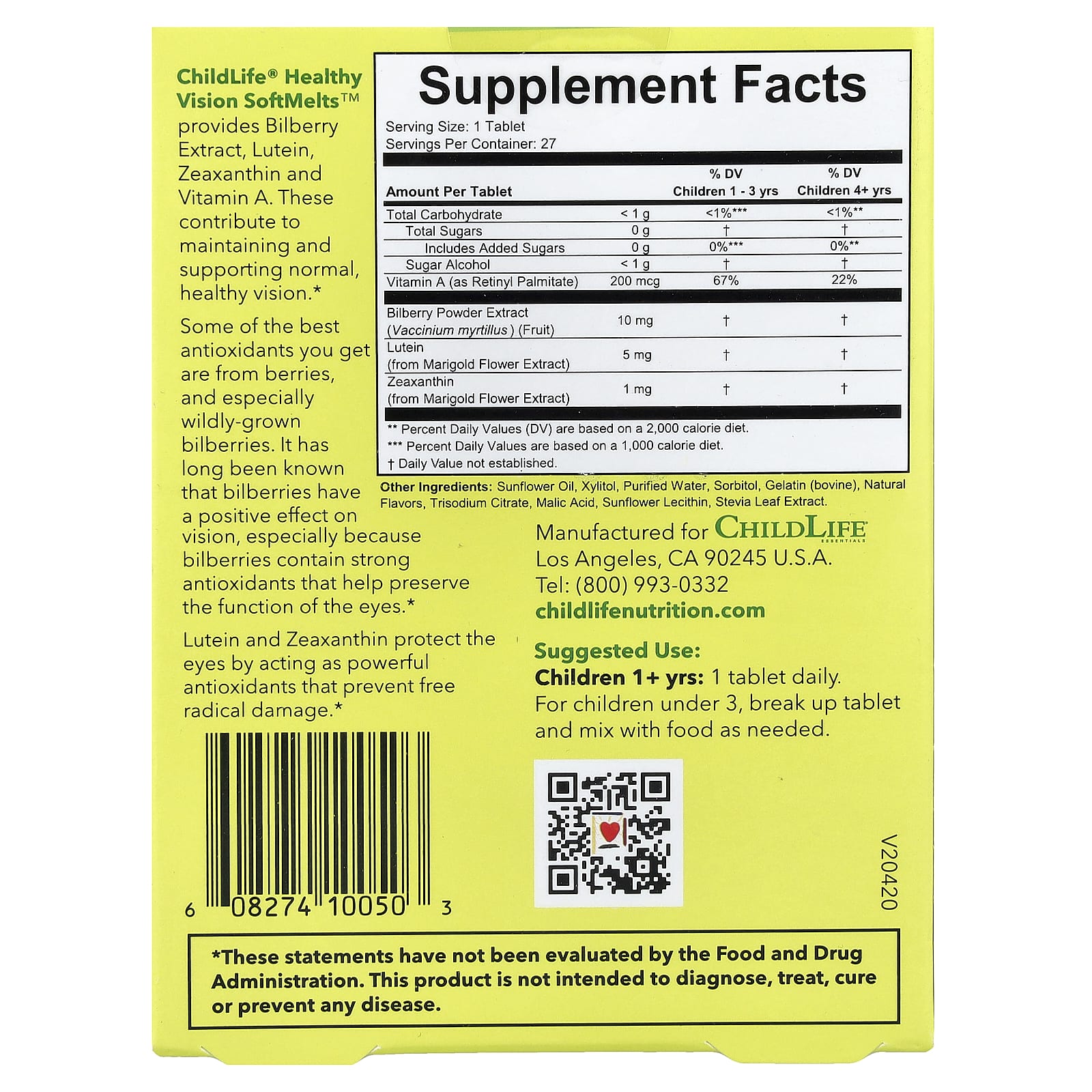 ChildLife Essentials Healthy Vision Support for Kids - Natural Berry - Image 2