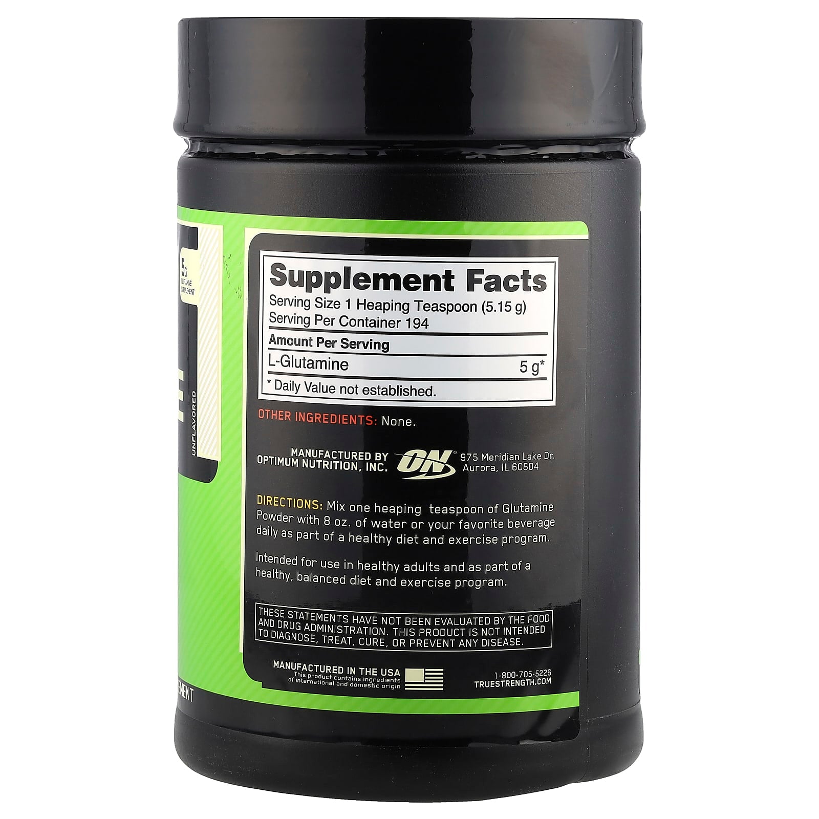 Optimum Nutrition, Glutamine Powder, Unflavored, 2.2 lbs (1 kg) - Image 2