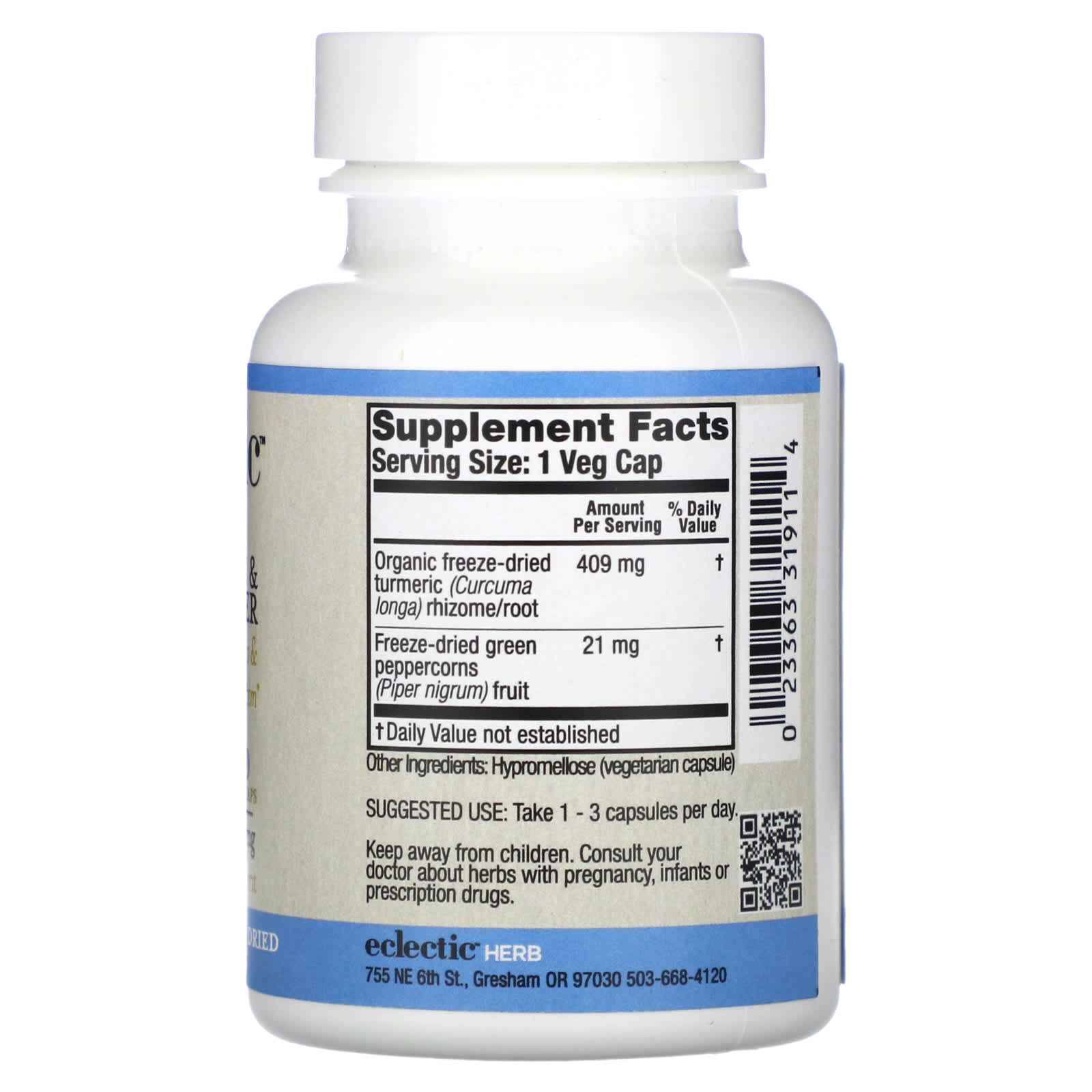 Turmeric & Pepper Freeze-Dried Herb Supplements for Joint Support - Image 2