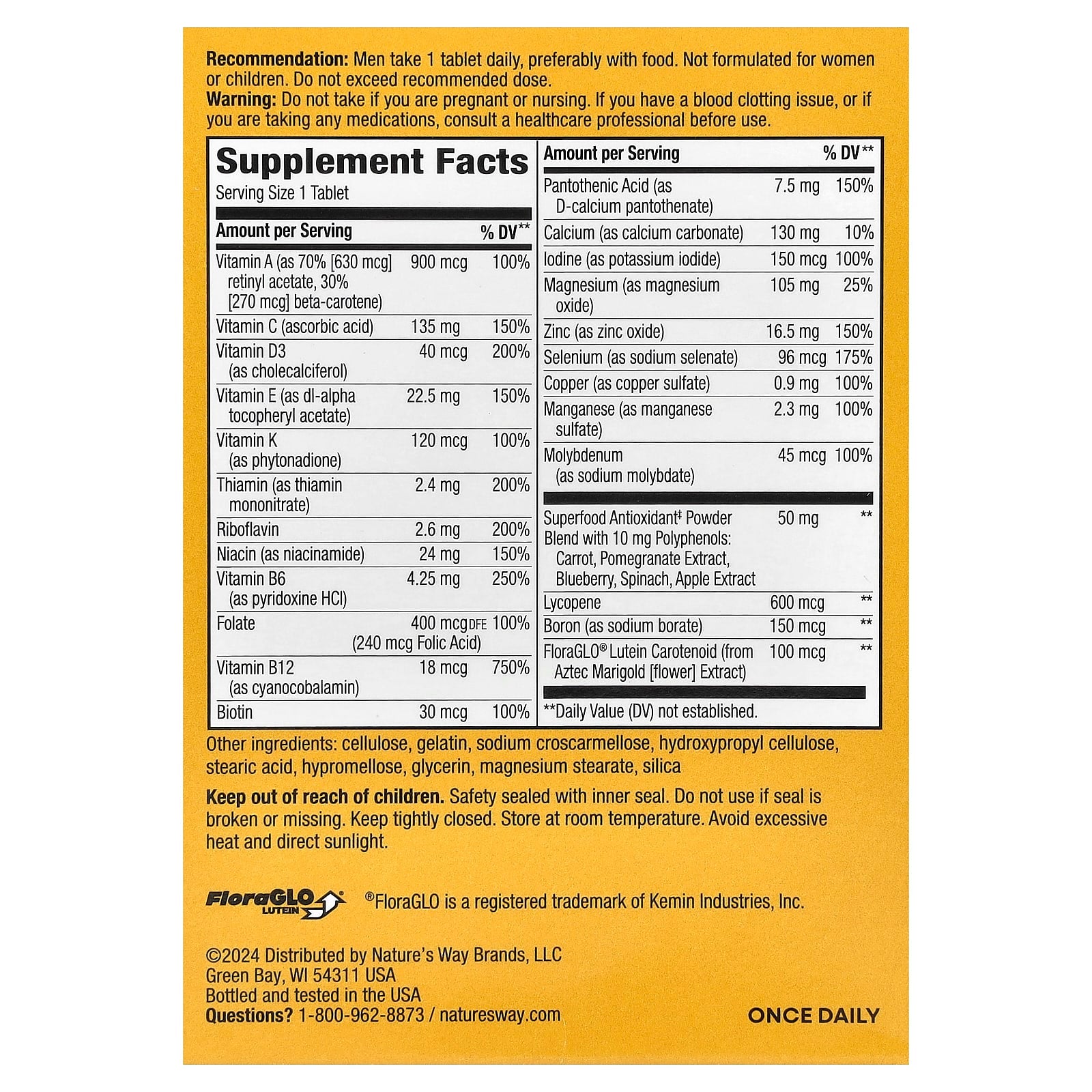 Nature's Way, Alive!®, Men's Complete Multivitamin, 50 Tablets - Image 2