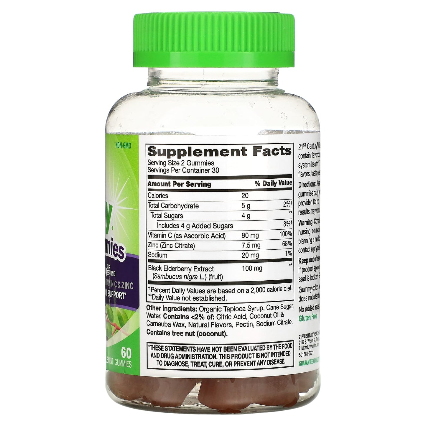 Elderberry Gummies with Vitamin C & Zinc for Immune Support - Image 2