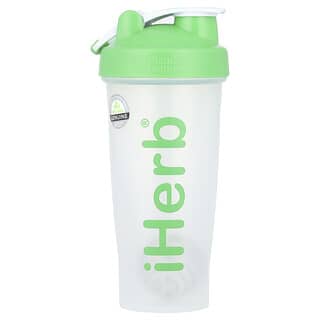 iHerb Blender Bottle with Blender Ball, 28 oz Green Container