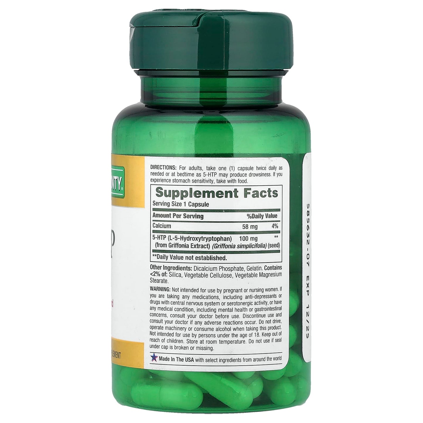 Nature's Bounty, 5-HTP, 60 Capsules - Image 2