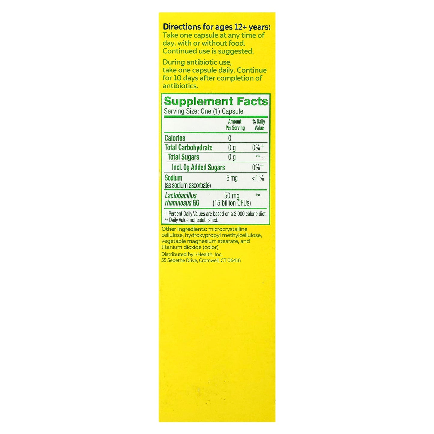 Culturelle, Probiotics, Health & Wellness, 50 Vegetarian Capsules