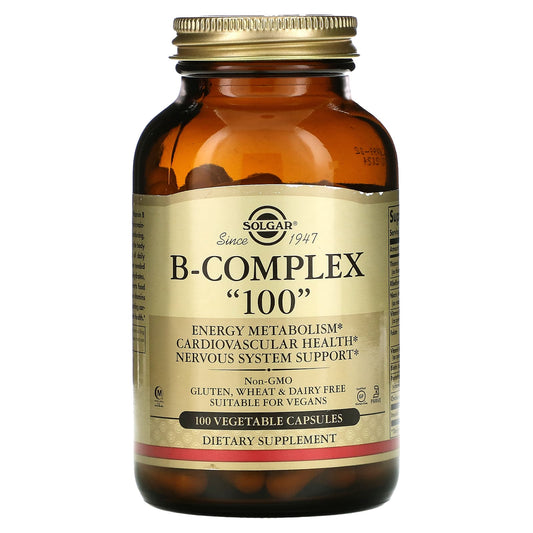 Solgar, B-Complex "100", 100 Vegetable Capsules - Image 1