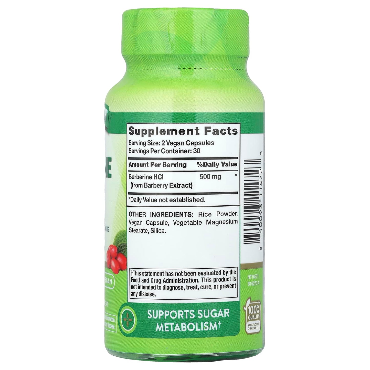 Nature's Truth, Berberine HCI, 60 Capsules (250 mg per Capsule) - Image 2