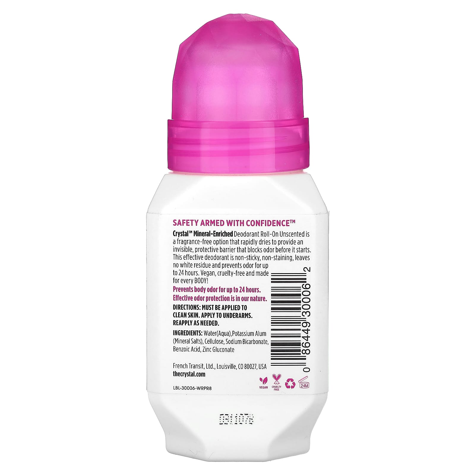 Mineral-Enriched Deodorant Roll-On for Long-Lasting Odor Protection - Image 2