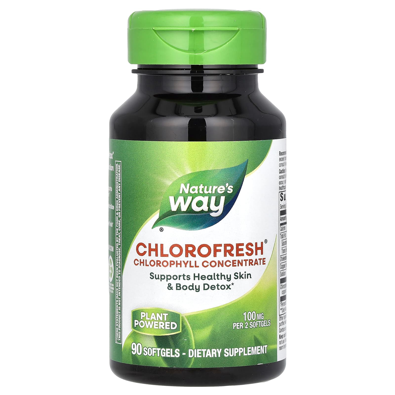 Nature's Way, Chlorofresh, Chlorophyll Concentrate, 90 Softgels (50 mg per Softgel) - Image 1