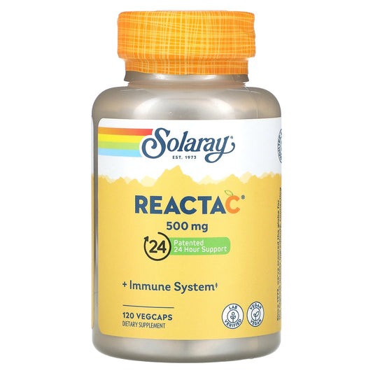 Solaray, Reacta-C, 500 mg, 120 VegCaps - Image 1