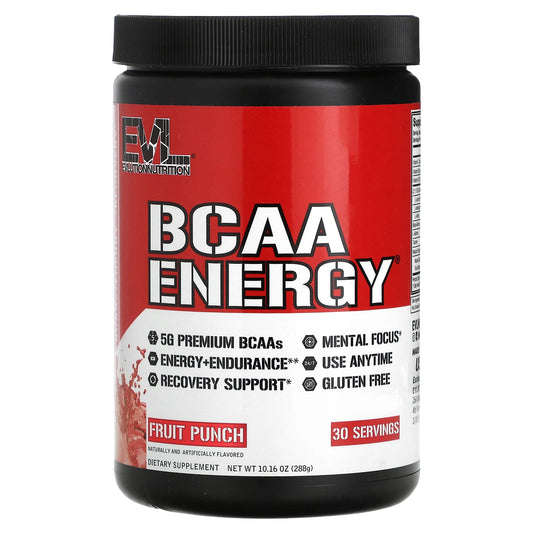 EVLution Nutrition BCAA Energy - Fruit Punch, 10.16 oz - Image 1