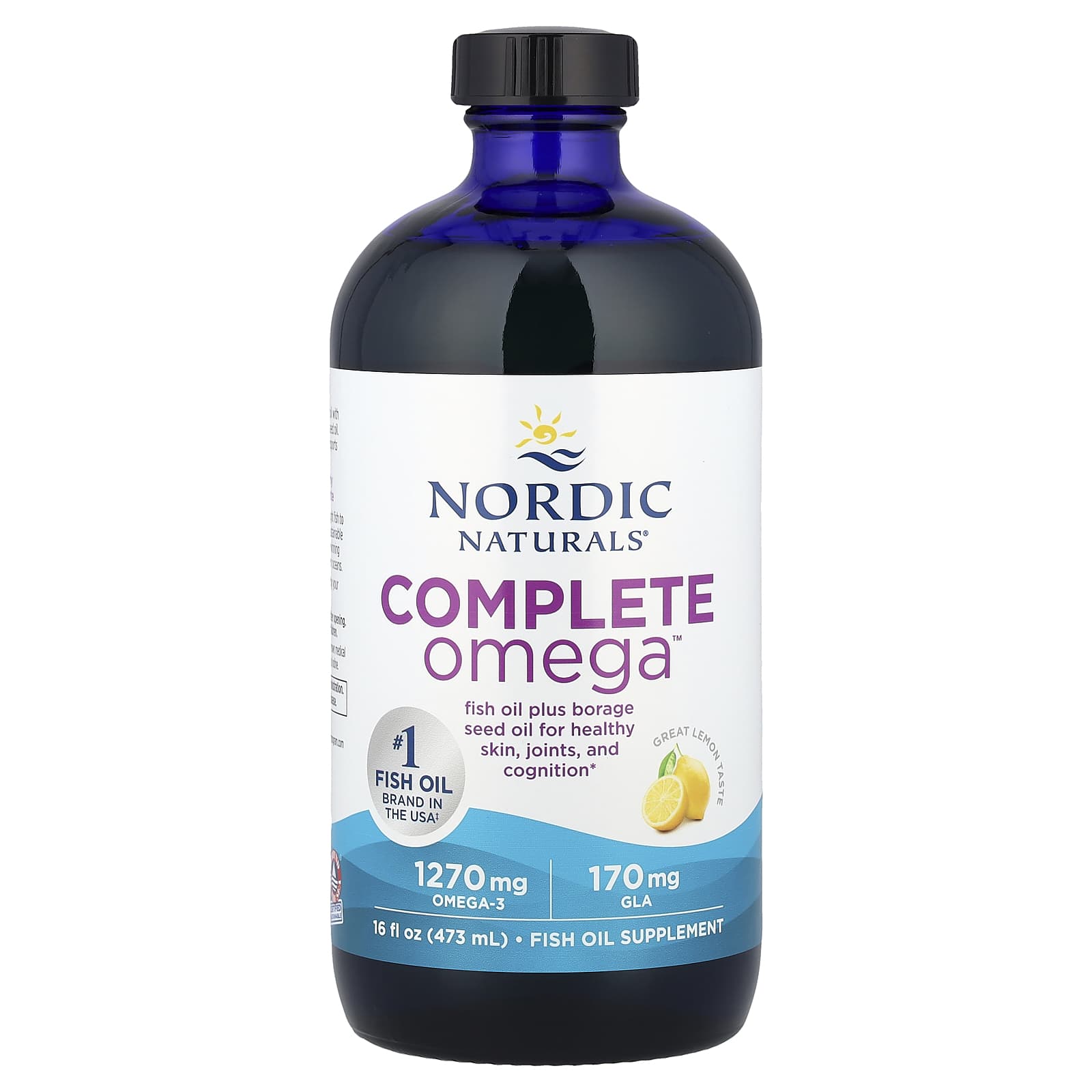 Nordic Naturals, Complete Omega™, Lemon, 16 fl oz (473 ml) - Image 1