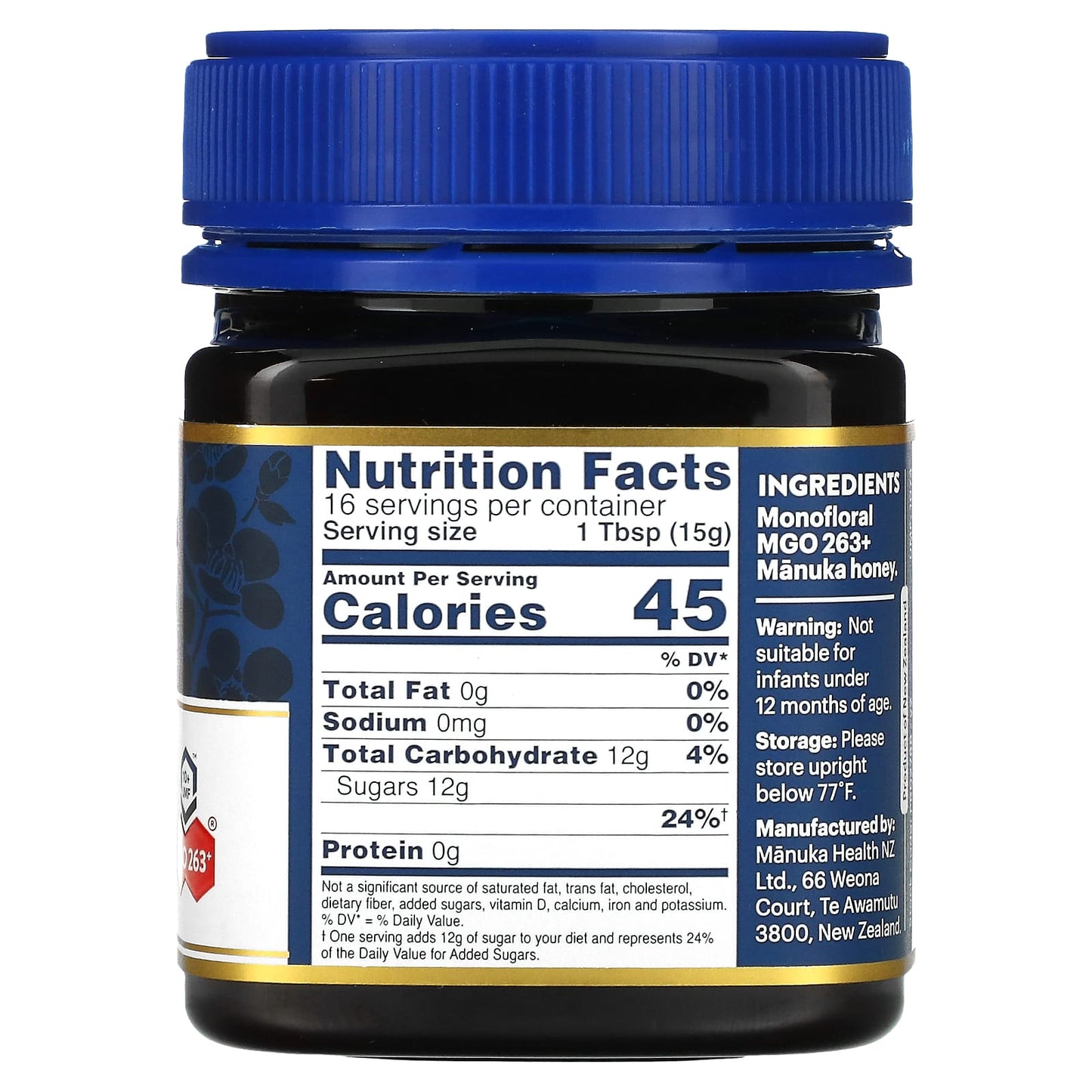Manuka Health, Raw Manuka Honey, UMF 10+, MGO 263+, 8.8 oz (250 g) - Image 2