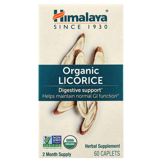 Organic Licorice Digestive Support - 60 Caplets by Himalaya - Image 1