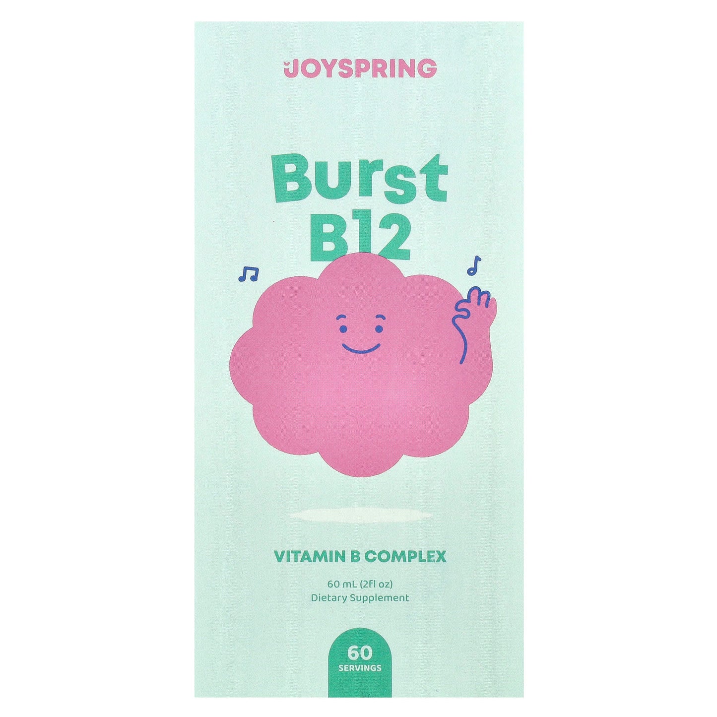 Burst B12 Liquid Vitamin Supplement by JoySpring, Sugar-Free & Gluten-Free - Image 1