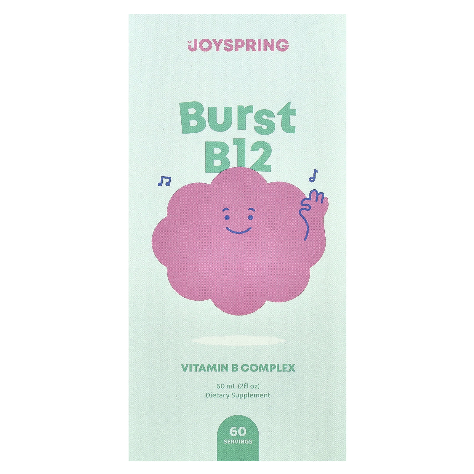 Burst B12 Liquid Vitamin Supplement by JoySpring, Sugar-Free & Gluten-Free - Image 1