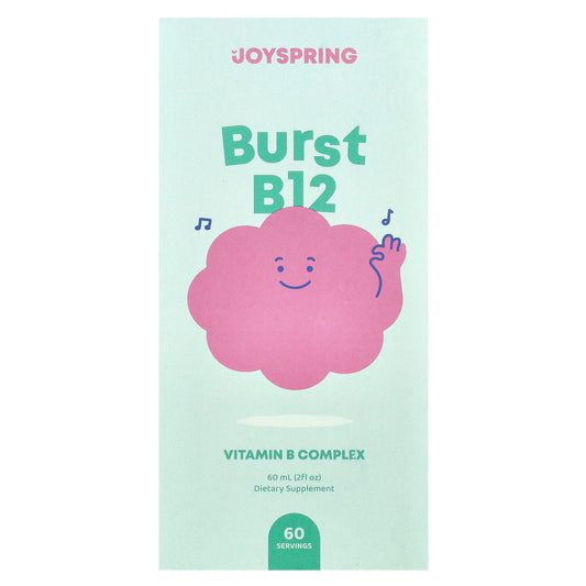 Burst B12 Liquid Vitamin Supplement by JoySpring, Sugar-Free & Gluten-Free - Image 1