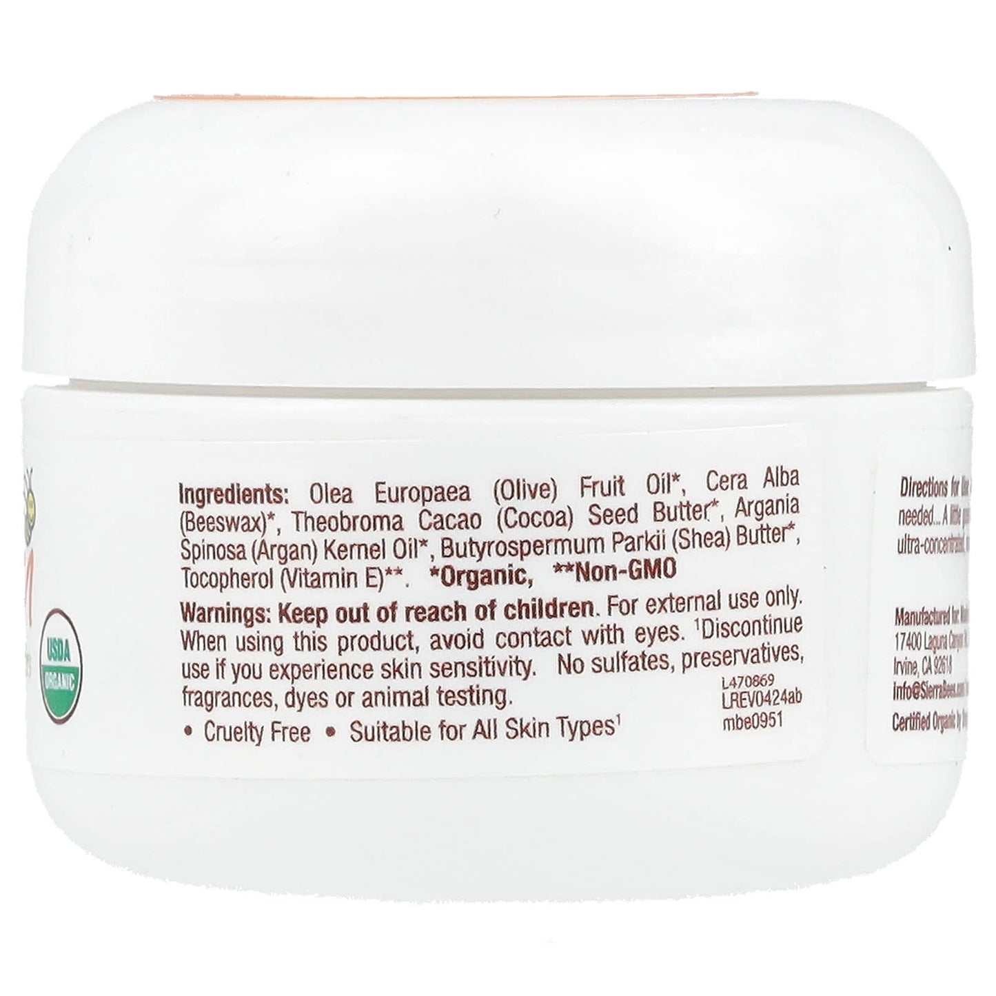 Sierra Bees Argan Balm - All-Natural Skin Moisturizer - Image 2