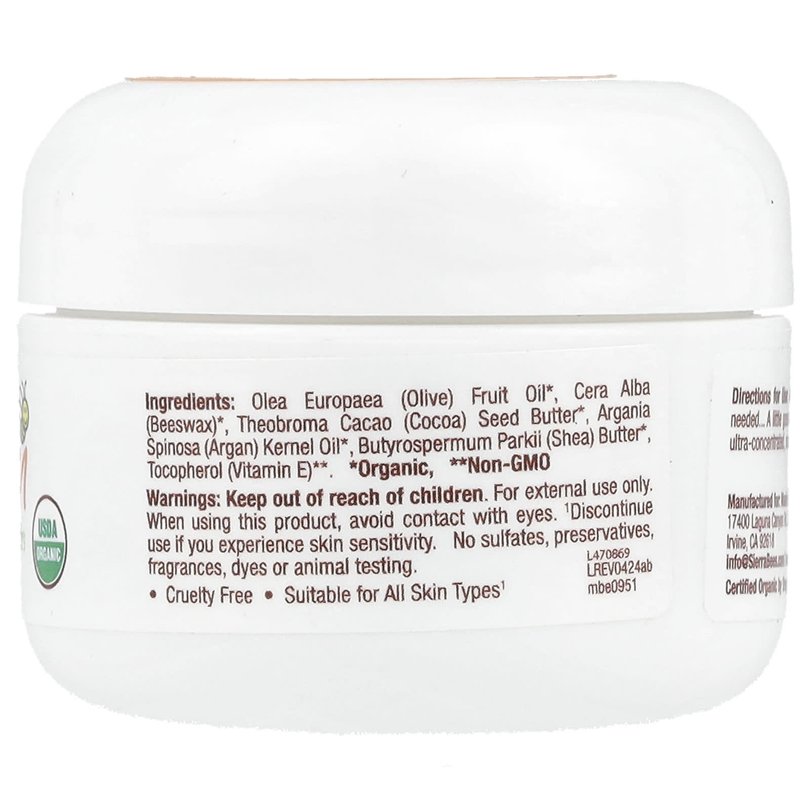 Sierra Bees Argan Balm - All-Natural Skin Moisturizer - Image 2