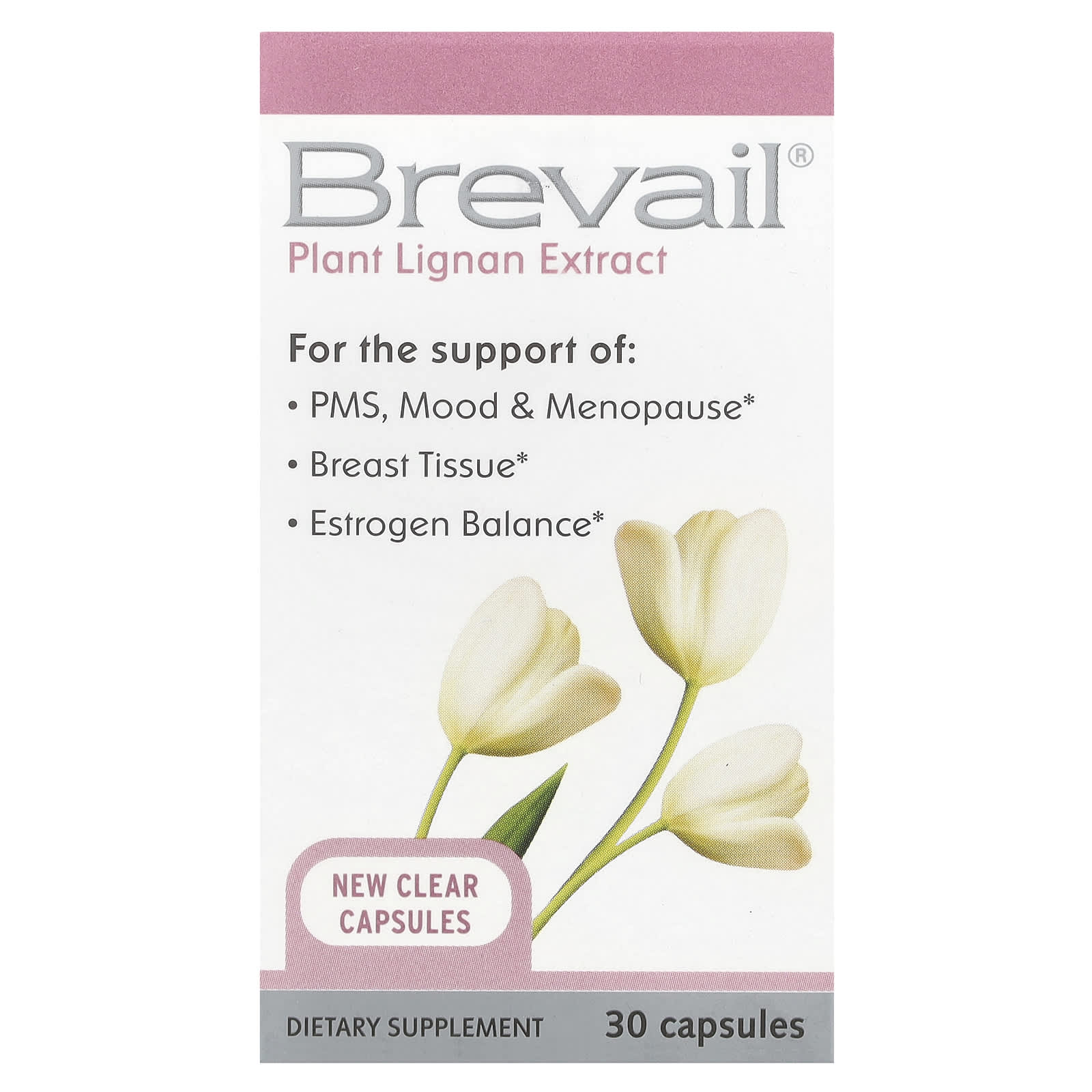 Barlean's Brevail Plant Lignan Extract, 30 Capsules for Breast Health - Image 1