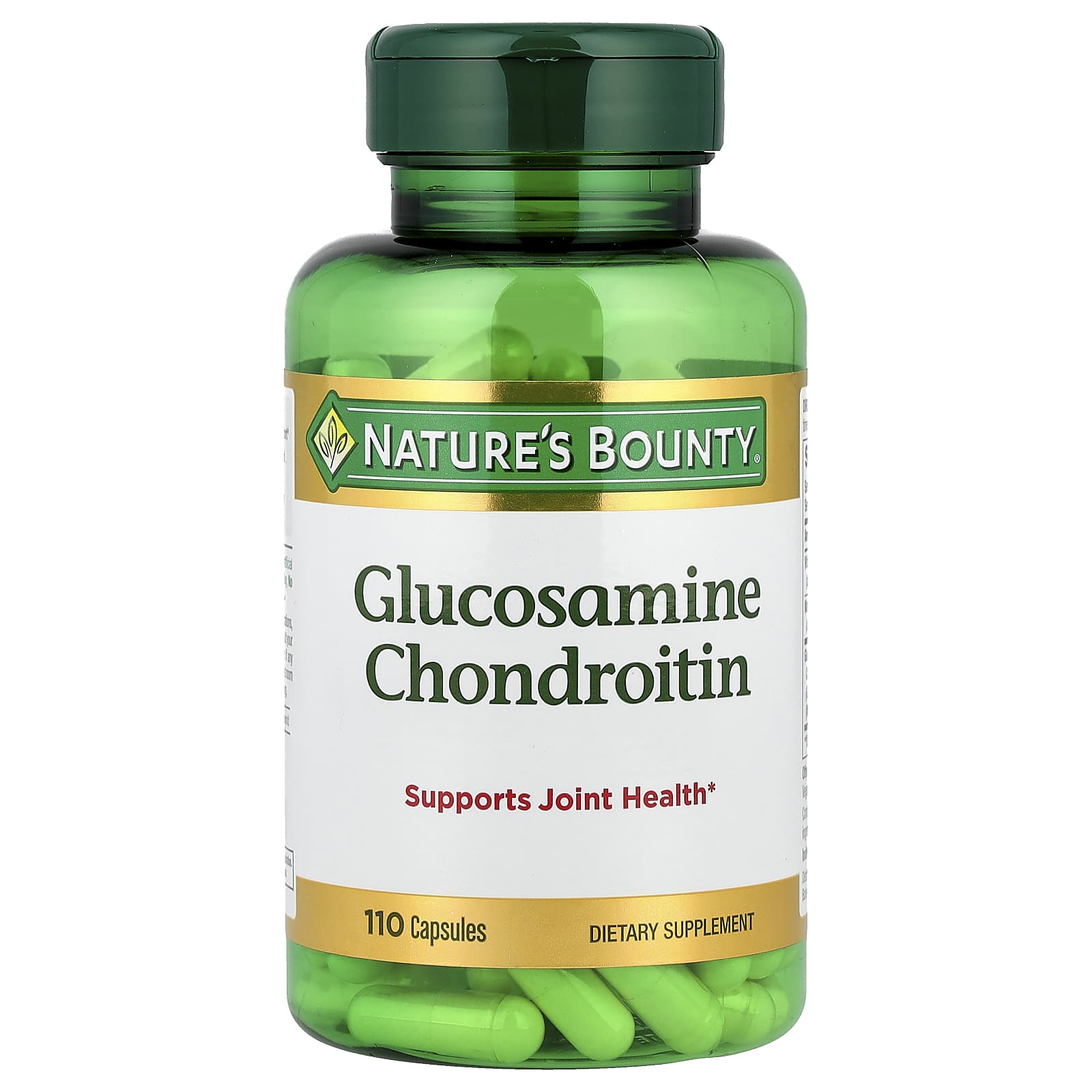 Nature's Bounty, Glucosamine Chondroitin, 110 Capsules - Image 1