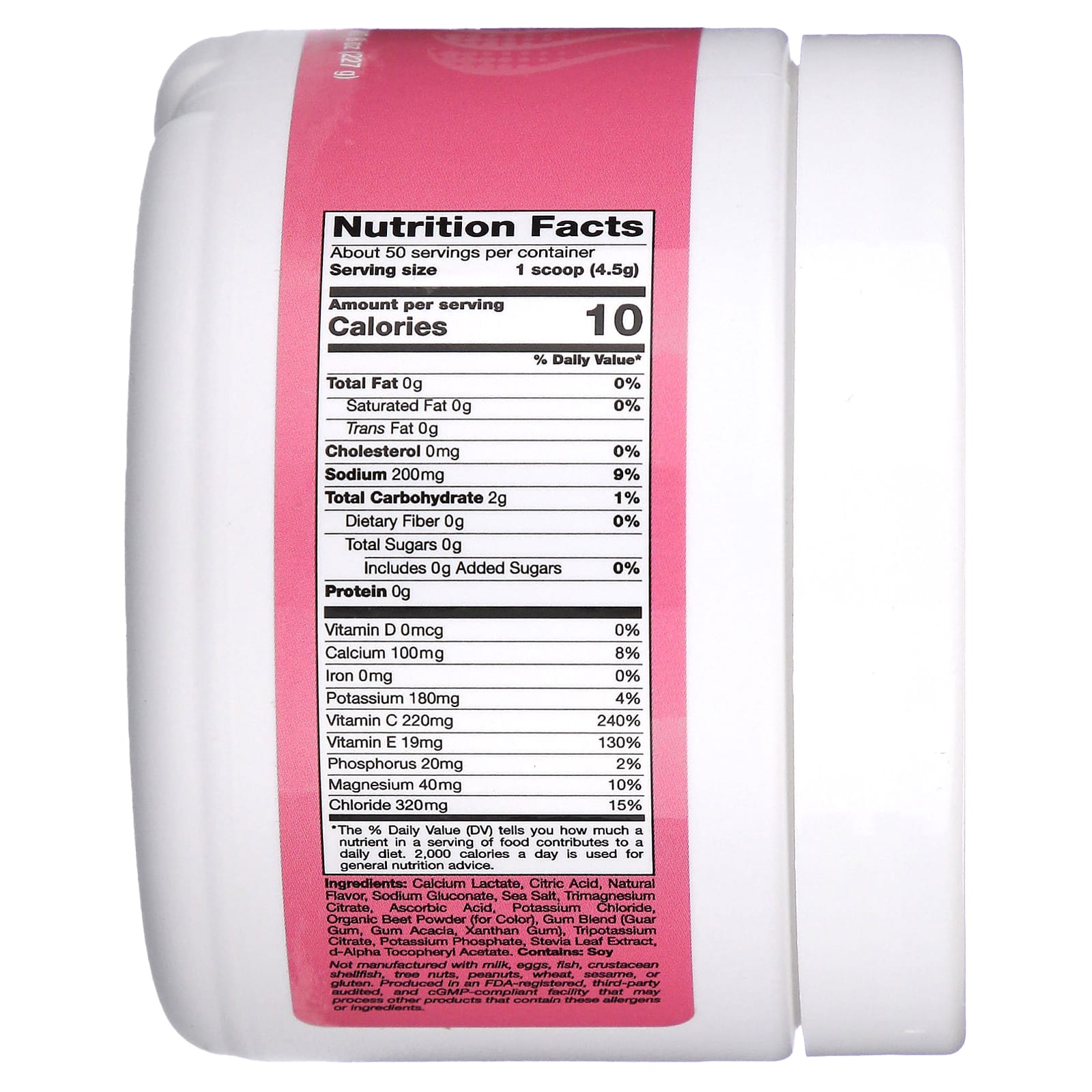 California Gold Nutrition HydrationUP Electrolyte Drink, 8 oz (227g) - Image 2