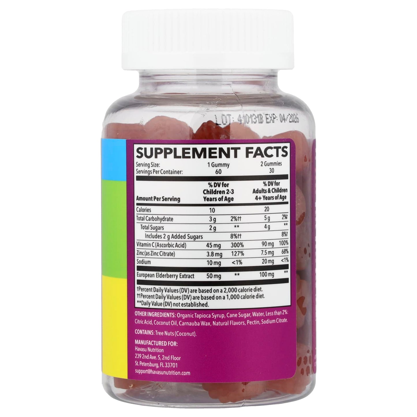 Elderberry Immune Gummies for Kids by Havasu Nutrition - Year-Round Support - Image 2