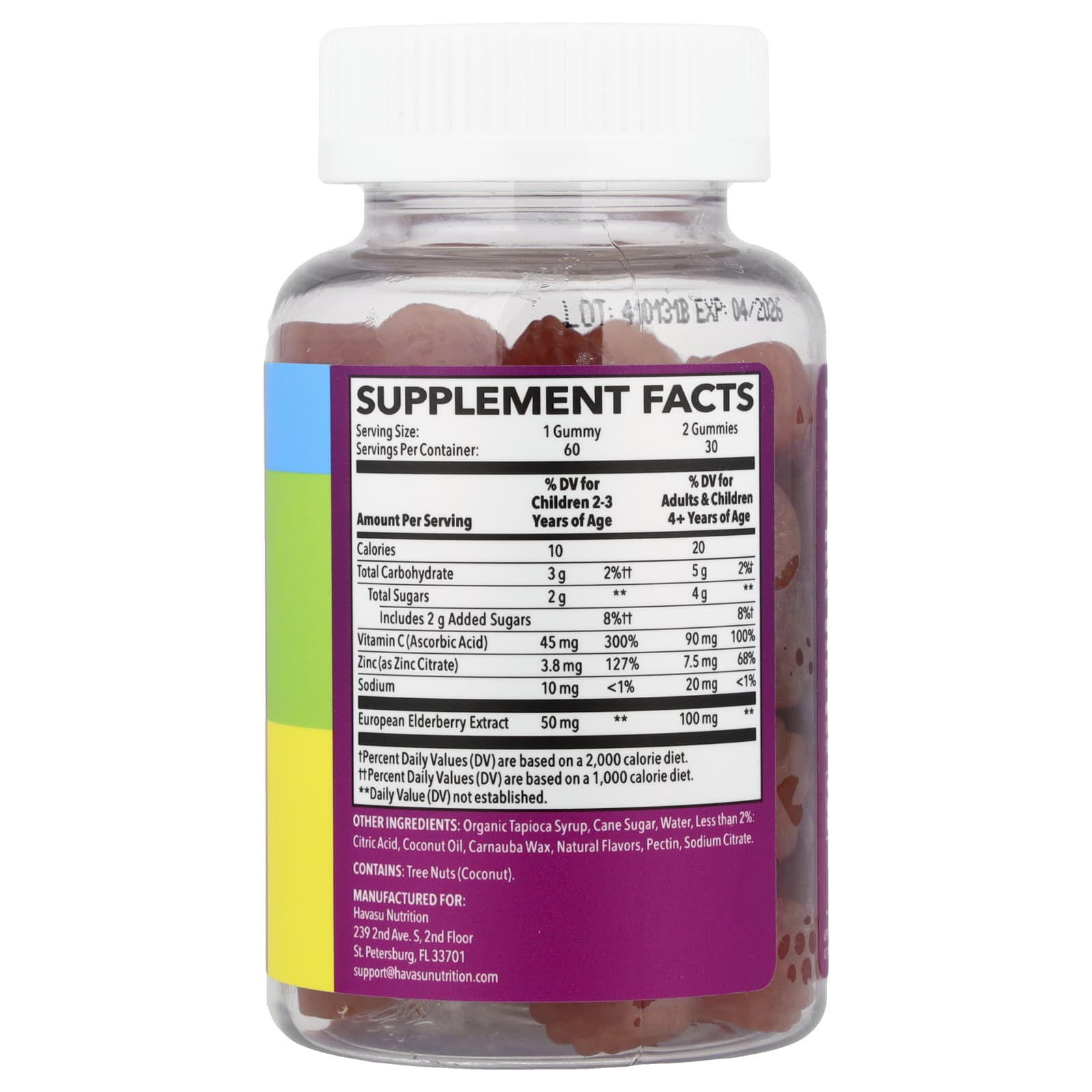 Elderberry Immune Gummies for Kids by Havasu Nutrition - Year-Round Support - Image 2