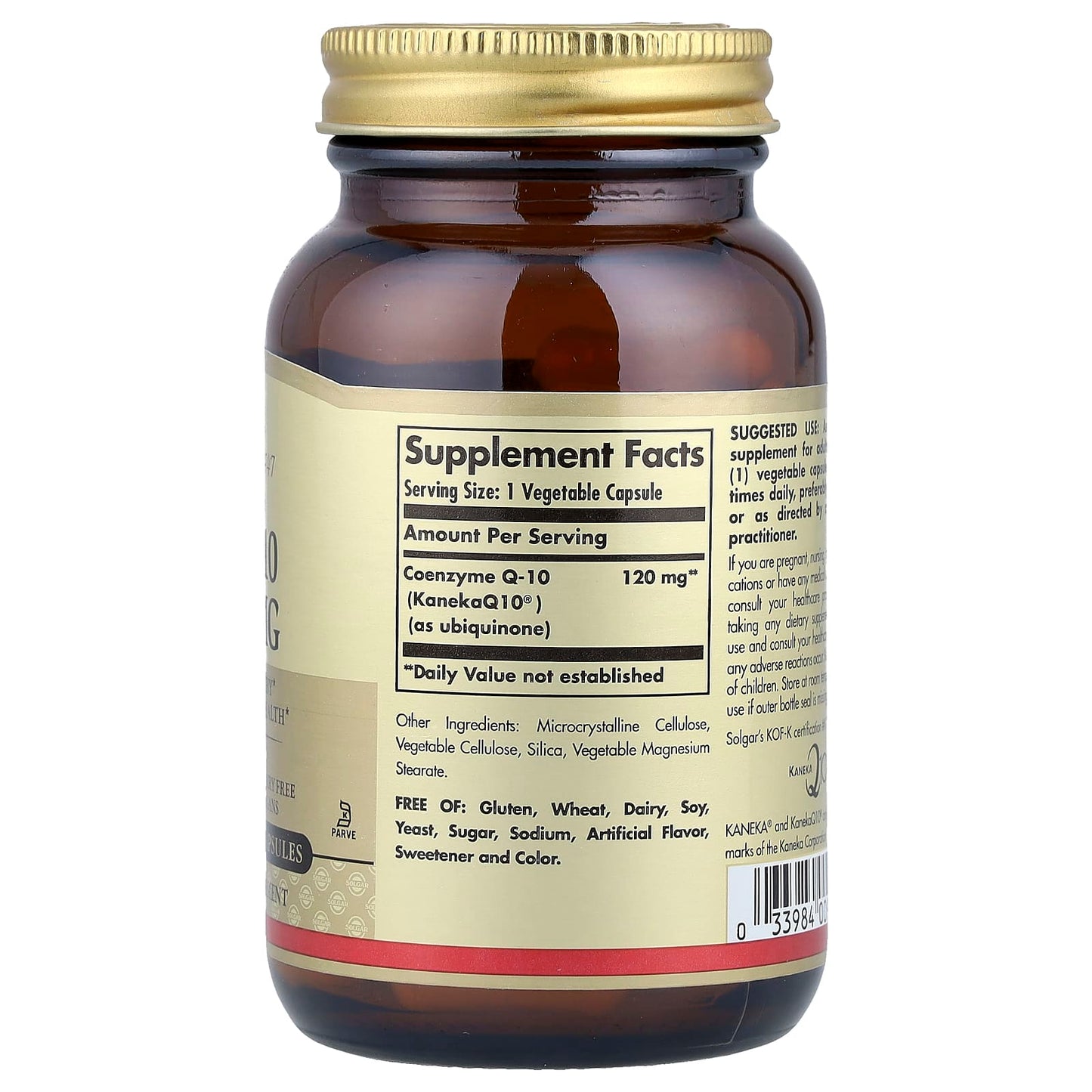 Solgar, Vegan CoQ-10, 120 mg, 60 Vegetable Capsules - Image 2