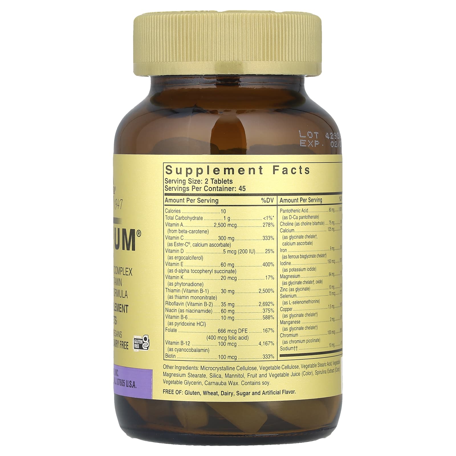 Solgar, Omnium®, Phytonutrient Complex Multiple Vitamin and Mineral Formula, 90 Tablets