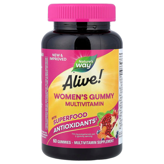 Nature's Way, Alive!® Women's Gummy Multivitamin, Mixed Berry, 60 Gummies - Image 1