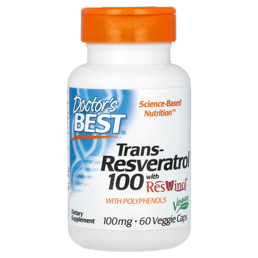 Boost Health with Doctor's Best Trans-Resveratrol 100 Capsules - Image 1