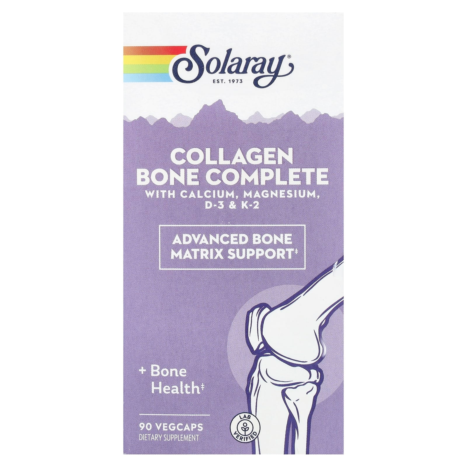 Solaray, Collagen Bone Complete, 90 VegCaps - Image 1