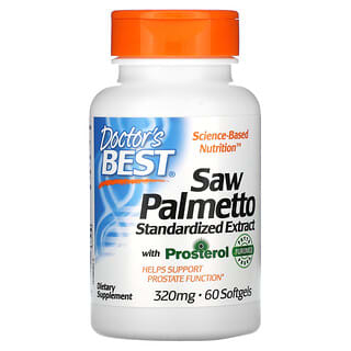 Doctor's Best Saw Palmetto 320mg for Healthy Prostate Function