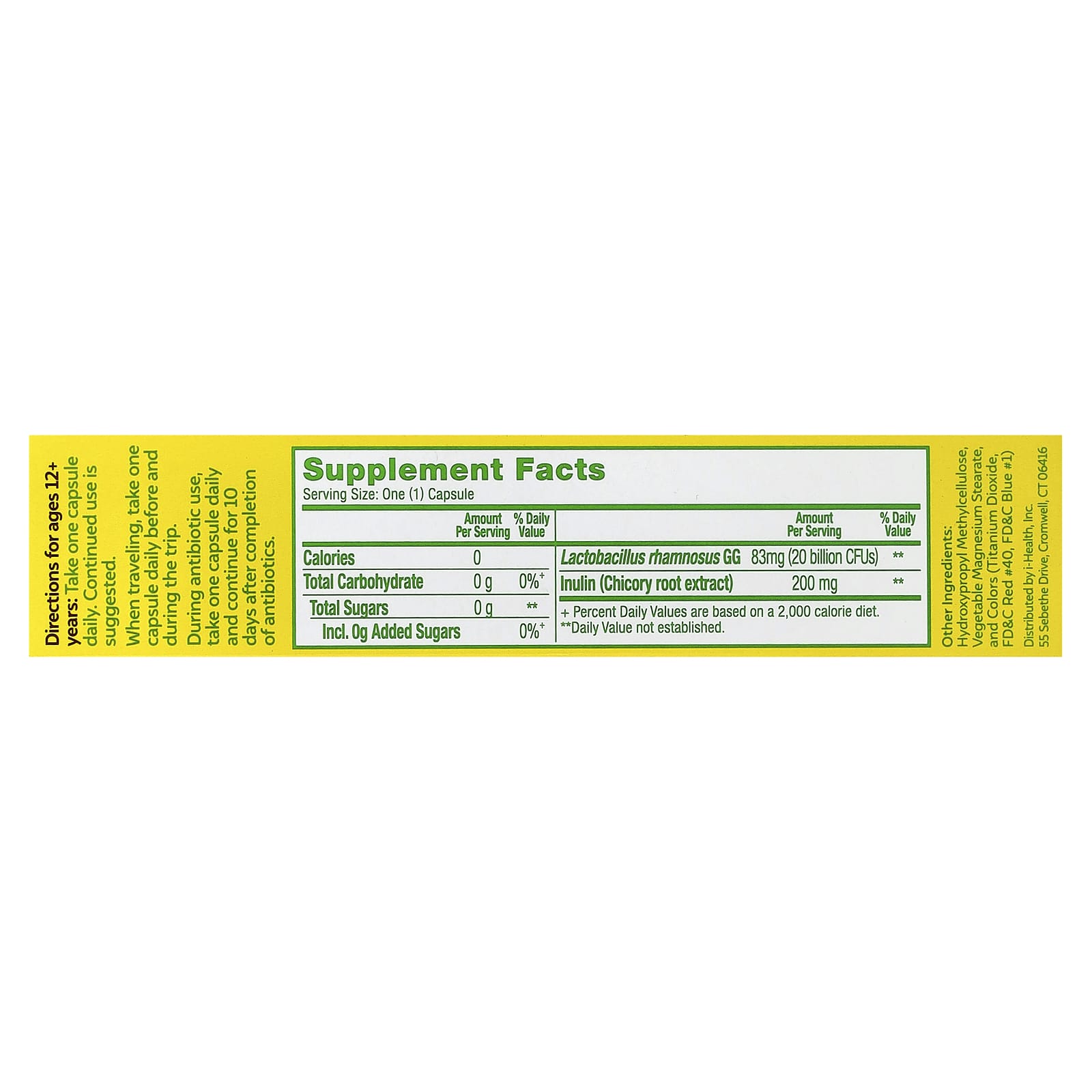 Culturelle, Probiotics, Ultimate Strength Probiotic, 20 Once Daily Vegetarian Capsules