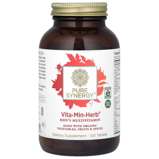 Pure Synergy, Vita-Min-Herb®, Men's Multivitamin, 120 Tablets - Image 1