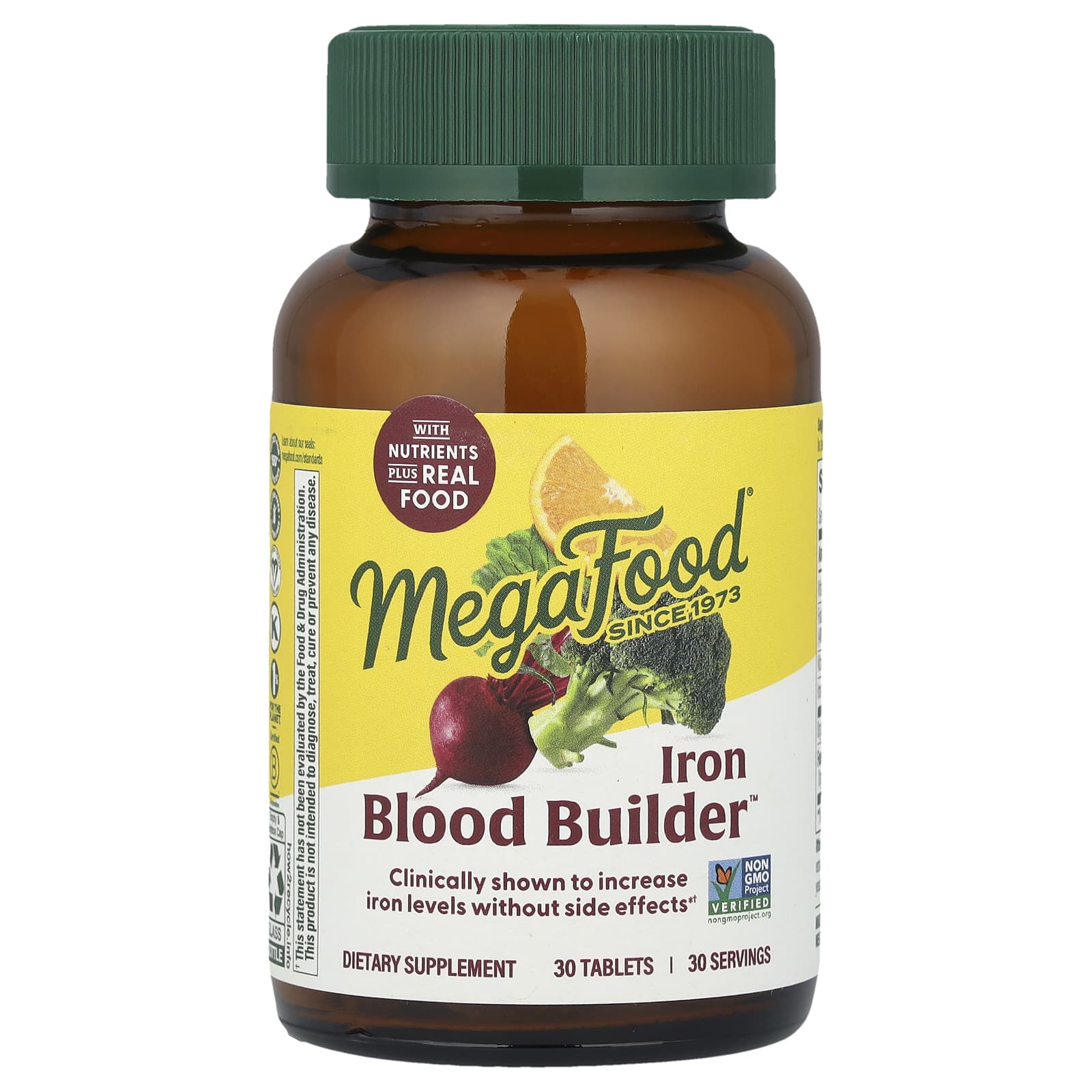MegaFood, Iron Blood Builder, 30 Tablets - Image 1