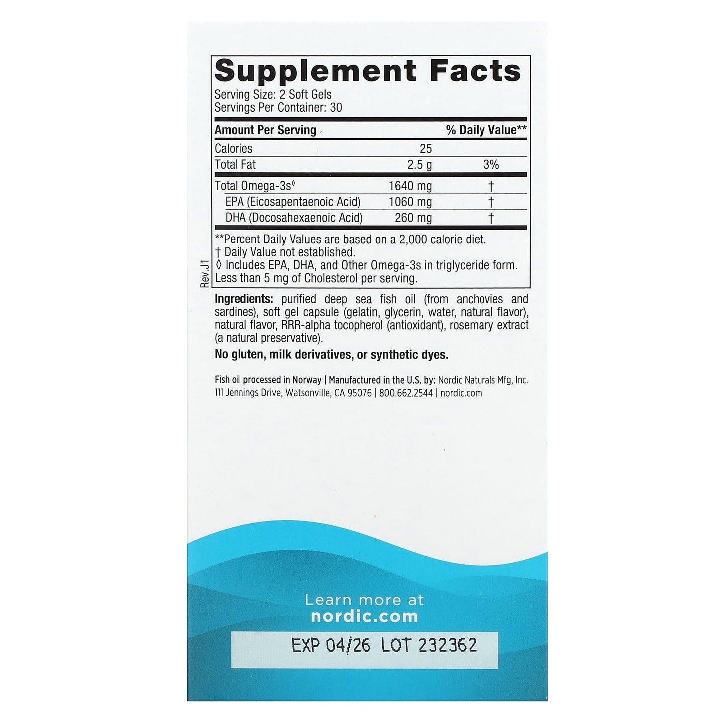 Nordic Naturals, EPA Xtra, Great Lemon, 60 Soft Gels - Image 2