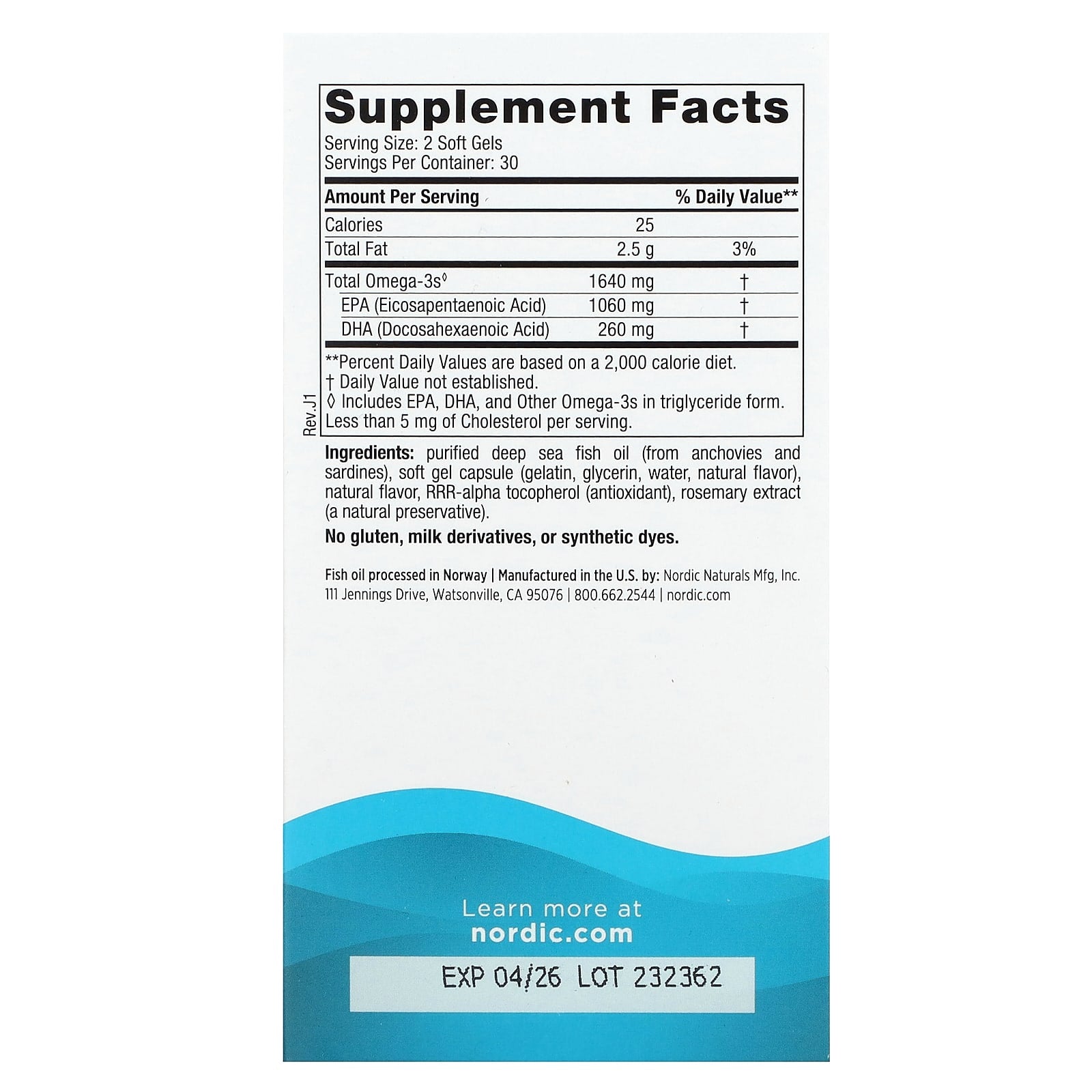 Nordic Naturals, EPA Xtra, Great Lemon, 60 Soft Gels - Image 2