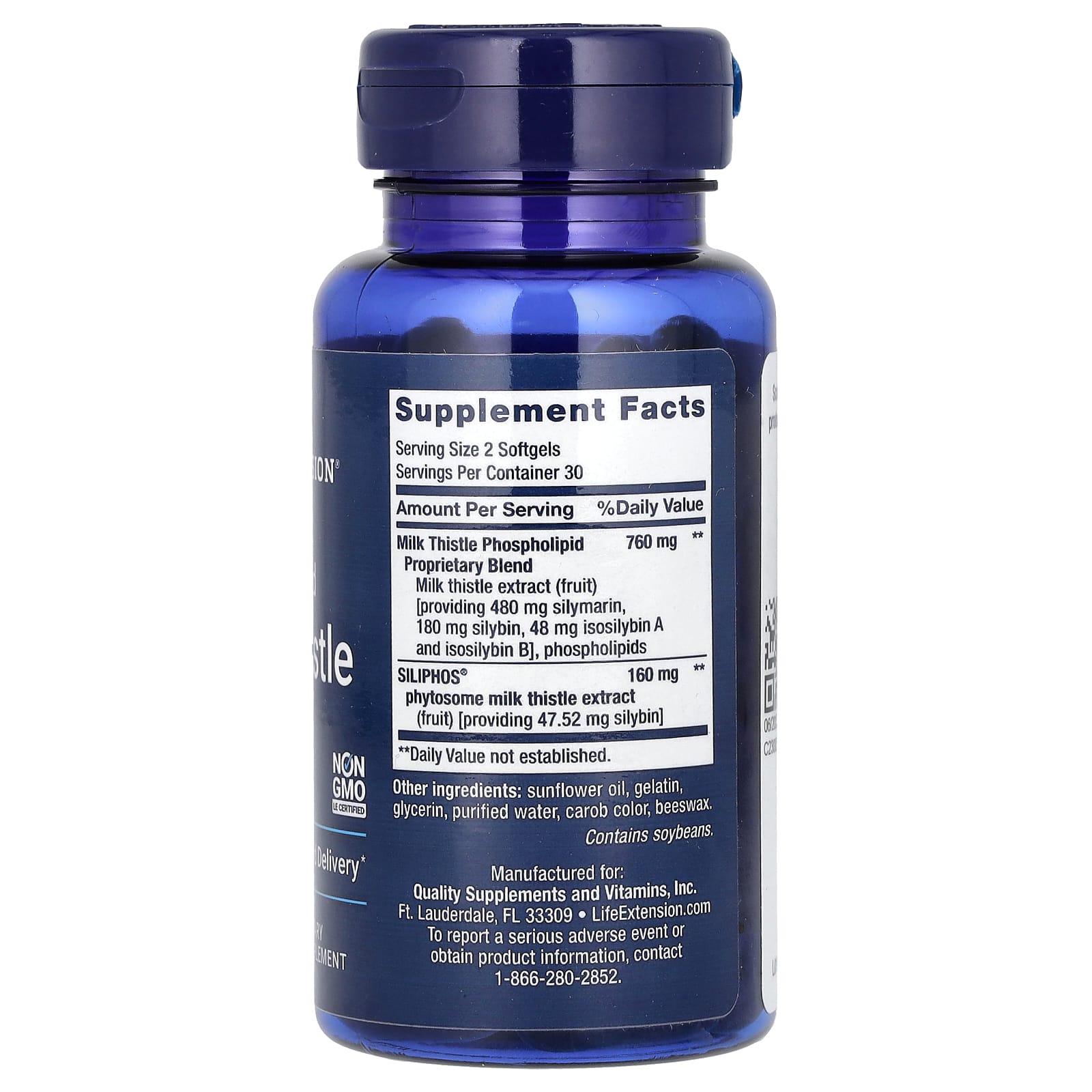 Life Extension, Advanced Milk Thistle, 60 Softgels - Image 2