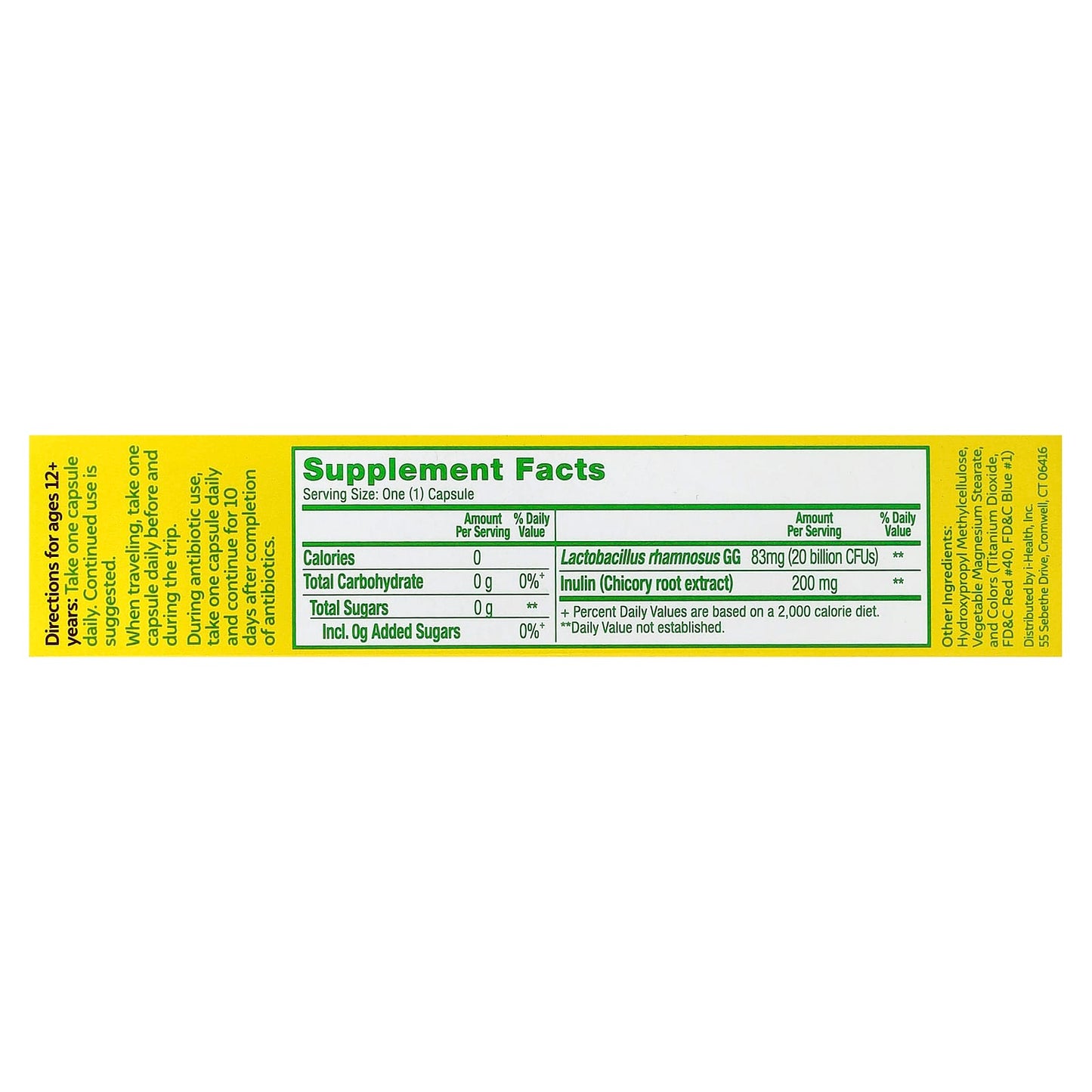 Culturelle, Probiotics, Ultimate Strength Probiotic, 20 Once Daily Vegetarian Capsules