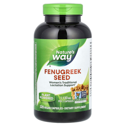 Nature's Way, Fenugreek Seed, 320 Vegan Capsules (565 mg per Capsule) - Image 1
