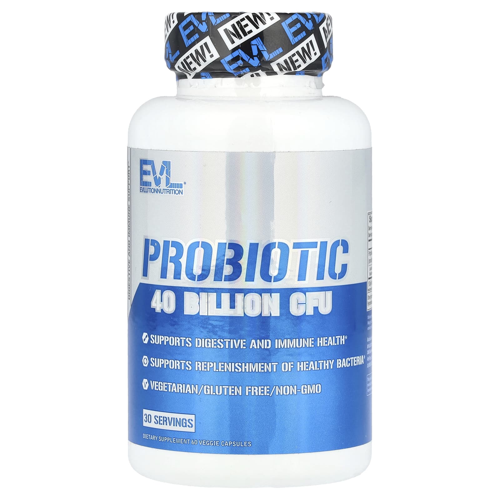 EVLution Nutrition Probiotic Support for Immune System & Digestive Health - Image 1